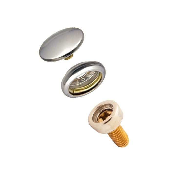 DOT® Durable™ Snap Fastener Set - Cloth-to-Surface (Nickel Plated