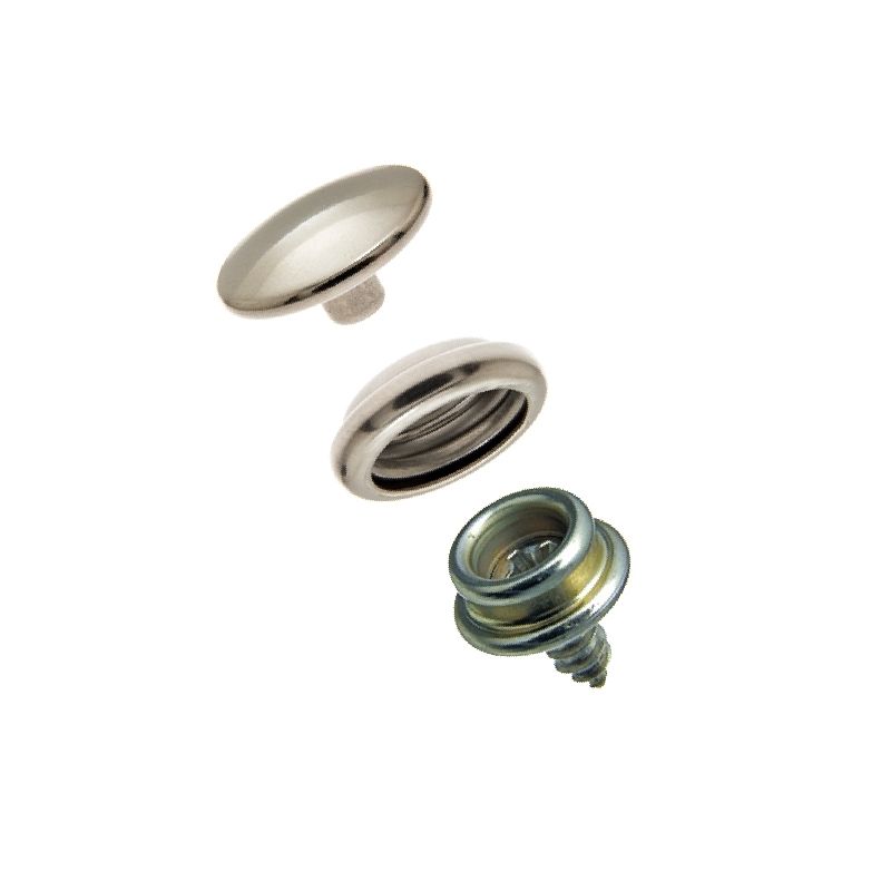 DOT® Snap Fastener Cloth-to-Cloth Set (Stainless Steel)