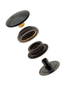 12 Dura Snap Upholstery Buttons Matte Black Choice Of Size And